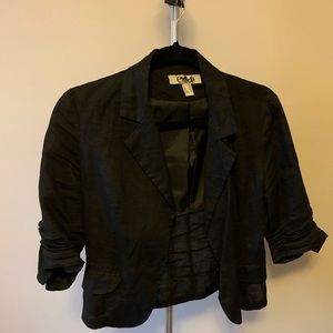 Chloe linen black blazer